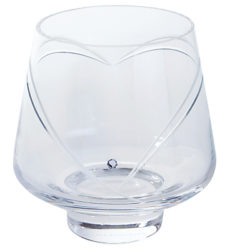 Dartington Crystal Romance Votive, Clear